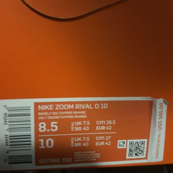 Nike Zoom Rival D 10 Distance Track Spikes - Picture 8 of 8